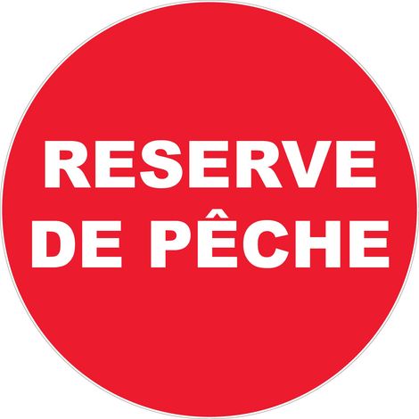 Panneau Reserve de pêche - Rigide Ø300mm - 4064352