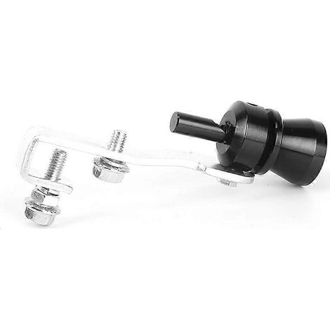 Sifflet Turbo Auto pour Échappement, Valve Blow Off universelle en aluminium, Accessoire auto pour bruit de moteur, Pot d'échappement noir pour voiture (1/4)