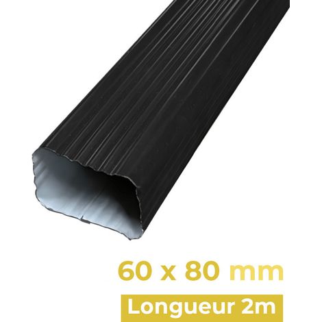 Tuyau 2m 60 x 80 - Descente rectangulaire en alu - N15 - ALUHOME