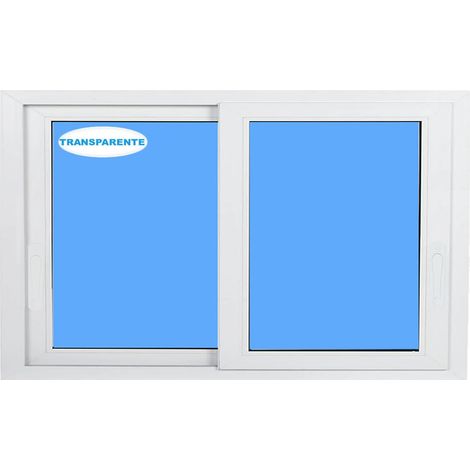 Ventana PVC 800x500 Blanca Corredera Vidrio Transparente (1/2)