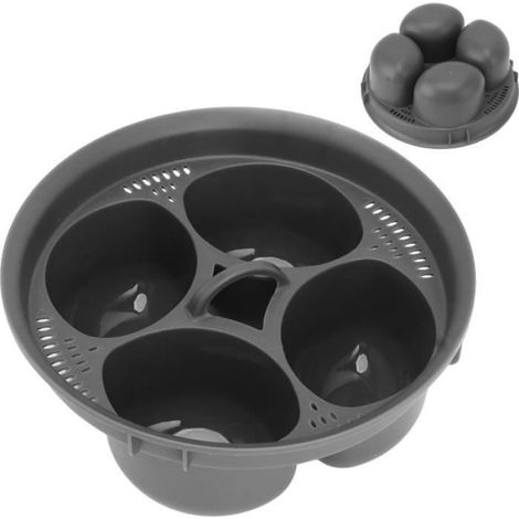 Oeufier 4 en 1, 4 Moules Oeuf Panier Vapeur pour TM5 TM6, Moule à Oeufs en PP, Accessoire de Chaudière à œufs Multifonctionnel (1/4)