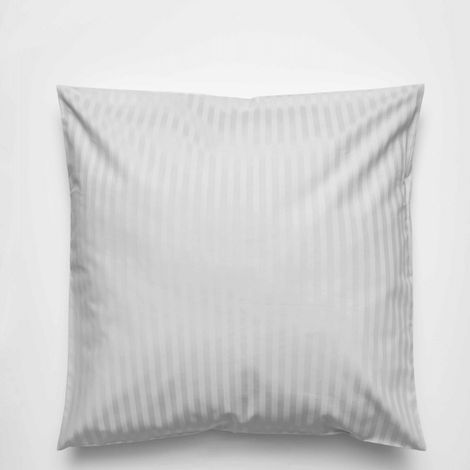 Filiyano – oreiller continentale Belledorm en – Taie d'oreiller continentale Belledorm en satin rayé 540 fils, couleur platine, taille unique