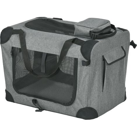 Oxd Fabric Folding Pet Carrier Bag Grey (1/5)