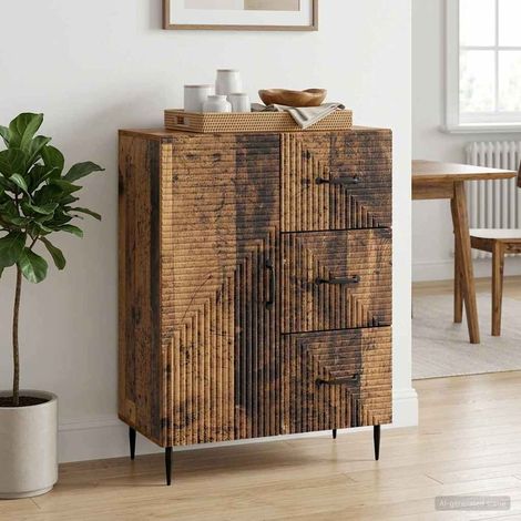 vidaXL Credenza Legno antico 66 x 34,5 x 89,5 cm Legno ingegnerizzato (1/5)