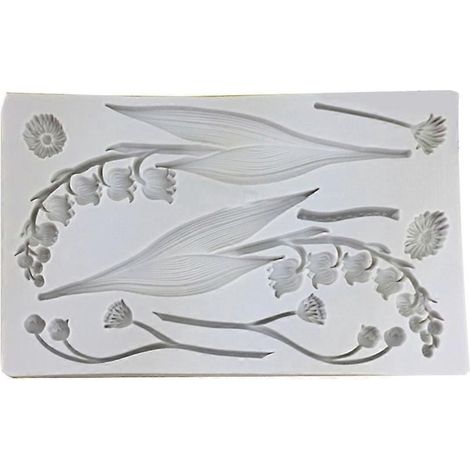 Moule à Pâtisserie en Forme de Branche d'Orchidée pour Décorations DIY Gâteaux et Desserts (1/4)