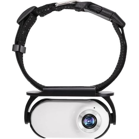Collier caméra pour chat avec carte mémoire 8 Go, petite caméra sportive sans fil avec enregistrement vidéo 1080p haute définition, caméra corporelle pour animaux de compagnie en intérieur/extérieur (1/5)