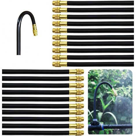 ZHIJIA PREMIUM Kit de 20 buses de pulverisation laiton 40 cm pour tuyaux diametre 8 mm (1/5)