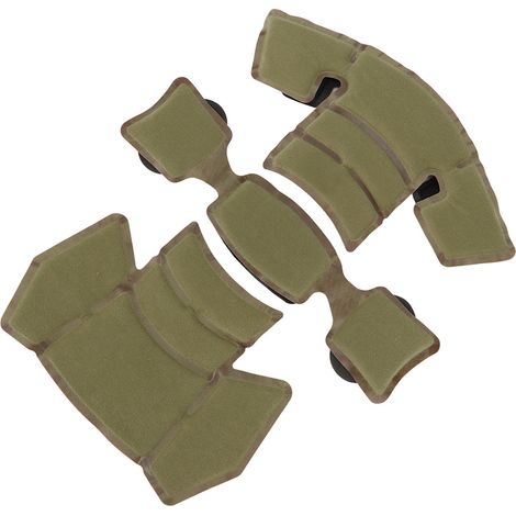 Système de doublure pour casque de combat avec rembourrage intégré en mousse à mémoire de forme, rembourrage de protection, accessoires pour coussin de casque, vert. (1/5)