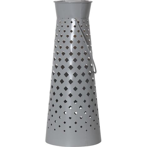 Lanterne solaire Star Trading Romby, grise, 15x38,5cm