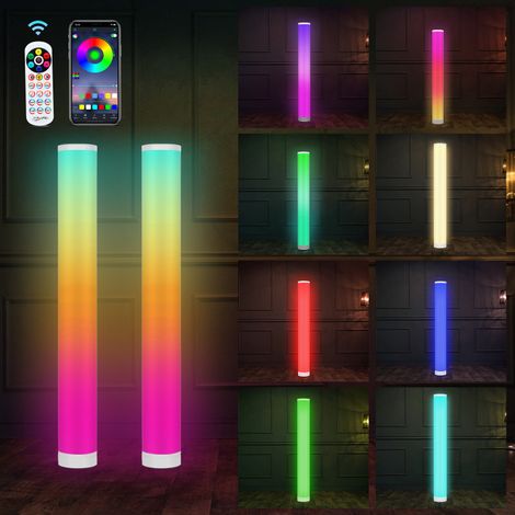 Lampada da terra a LED. 104 cm. con telecomando e controllo dell'illuminazione RGB via APP (1/5)
