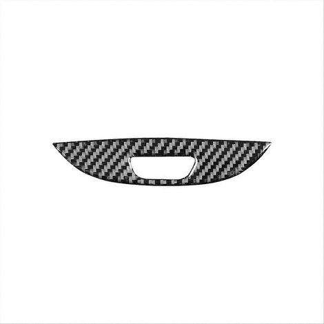 Carbonfaser-Abdeckleiste für BMW X5 Mittelkonsole, Armlehnenfach, Schalterschutz, glänzend schwarze Weboptik, Interieur-Dekorblende (1/5)
