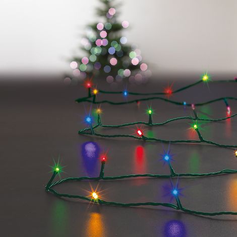 Fééric Lights And Christmas – Guirlande lumineuse extérieure multicolore 24m – 240 LED – Alimentation IP44 – 8 fonctions d'éclairage – Câble 5m pour installation flexible (1/3)