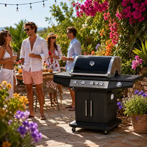 BARBECUE A GAS 4+1+1 FUOCHI BALTIMORA (1/2)