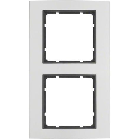 Berker 10123004 Rahmen 2fach, B.3, Alu/anthrazit matt, Aluminium eloxiert (1/5)