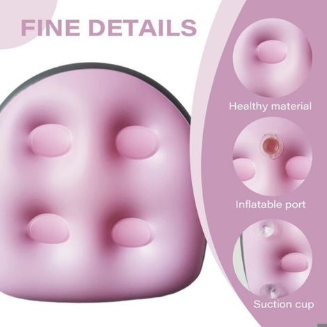 Lot de 2 sièges rehausseurs gonflables pour spa avec dossier - 47 x 37 x 15 cm - Sièges de jacuzzi gonflables à ventouses (1/5)