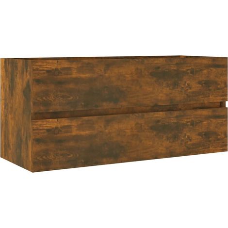 Maison Exclusive - Waschbeckenschrank Räuchereiche 100x38,5x45 cm