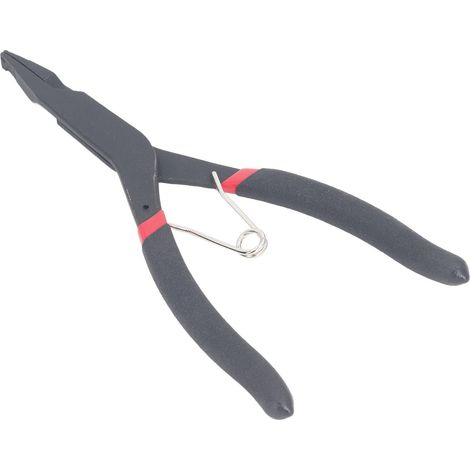 Pince à Anneau de Verrouillage à Pointe Coudée, Pince à Circlips Spéciale, Pince Circlips à Bec Plat, Pince à Anneau Verrouillage en Acier Haute Teneur en Carbone pour Transmission (1/5)