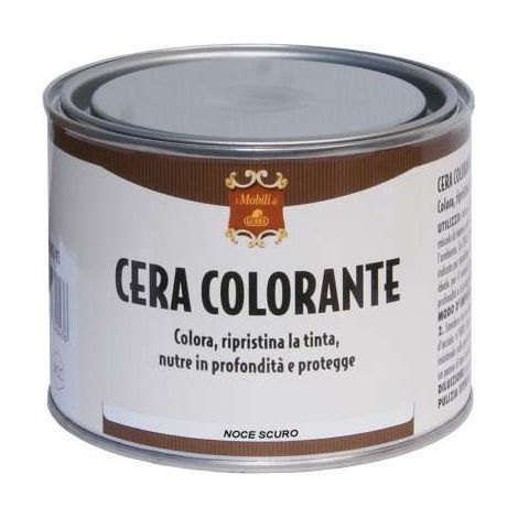 Gubra Cera Colorante per Legno - Noce Scuro - 500 ml