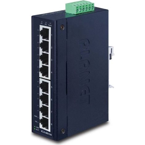 PLANET 8-Port 10/100/1000Mbps Managed Industrial Ethernet Switch