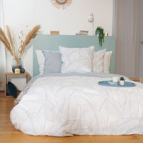 Parure de lit coton et Lin lavé PAMPELUNE 240x220 cm (1/5)
