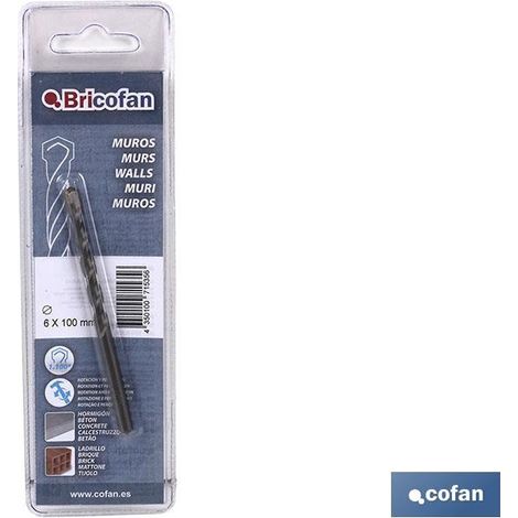 Broca para paredes y muros (Ø10 x 120mm) COFAN 62401012