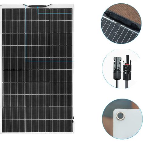 Panneau Solaire, Design Flexible, Haute Efficacité, solaire 100W unique (1/2)
