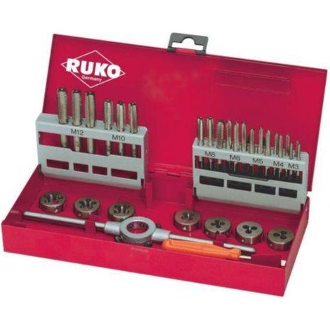 RUKO 245010 - Juego herramientas de roscar (31 piezas)
