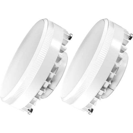Ampoule LED GX53, 7W Équiv. 70W, Blanc chaud 2700K, 950lm, Lot de 2 Ampoule GX53, Angle de faisceaux 120°, Non-dimmable, Spot LED encastrable pour armoire et vitrine (1/5)