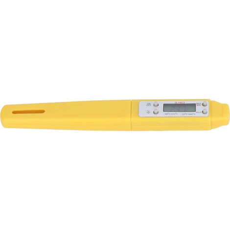 Thermomètre alimentaire numérique haute précision - Calibrage automatique, format stylo, jaune (1/5)