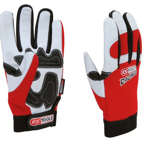 KS TOOLS Gants de mécanicien en cuir, amortisseur de vibrations, 11 ( 310.0260 ) (1/5)