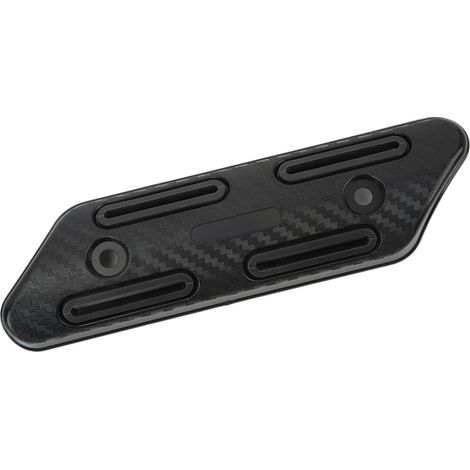 Pare-chaleur d'échappement universel pour tuyaux d'échappement de 27 à 51 mm, convient aux motos, quads, VTT et scooters, noir. (1/5)