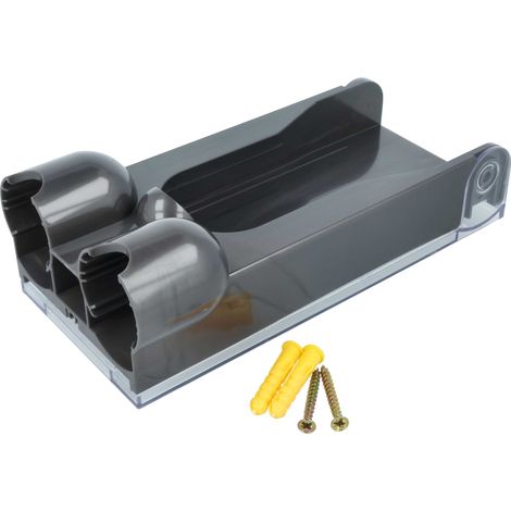 vhbw porta-tubo universale da parete compatibile con Dyson Cyclone V10 Absolute tubo telescopico da 32/35mm (diametro) aspirapolvere - grigio
