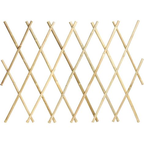 Verdemax Traliccio Estensibile Bamboo - Naturale - 1,8 x 1,2 m