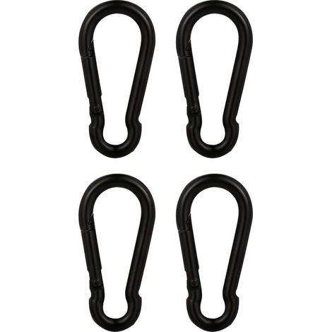 Mousquetons Robustes Acier Inoxydable   Lot de 4   Clips pour Sport, Balançoires, Animaux