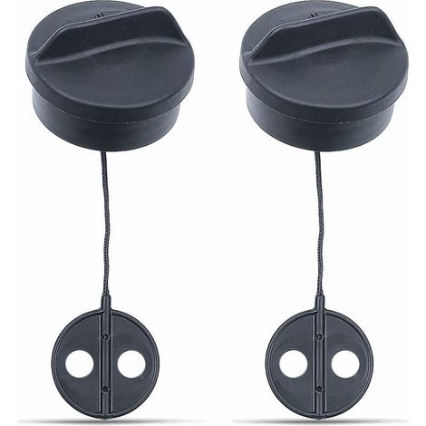 Lot de 2 bouchons de réservoir d'essence de rechange pour débroussailleuse Stihl FS38 FS45 FS55 FS56 FS80 FS81 FS85 FS88 FS120 (1/5)