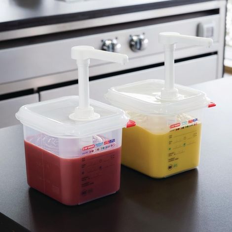 Distributeur de Sauce GN 1/6 Transparent 2,6 L - Araven (1/2)