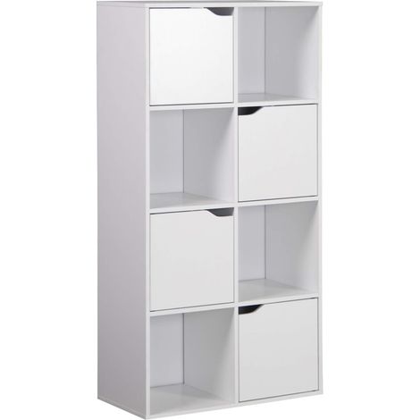 Bücherregal Rebecca Mobili Lissan 119x60x29 Spanplatte Weiß Modern