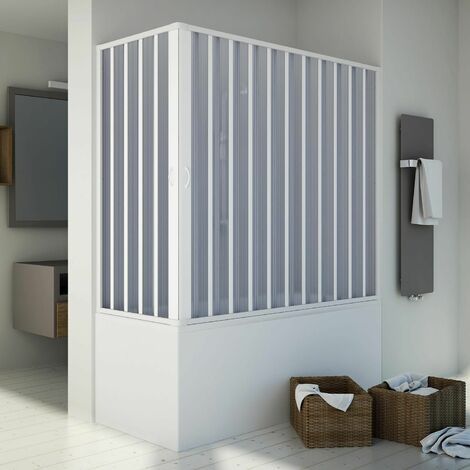 Sopravasca in pvc a soffietto h 150 mod. Santorini Centrale 70x150 cm (1/5)