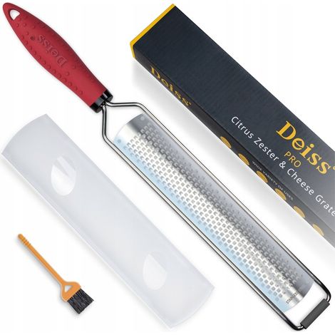 Deiss PRO Reibe für Käse und Zitrusfrüchte, Gemüse, Obst, Schokolade