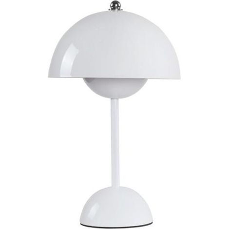 Lampe à fleurs nordique danoise, décoration de chambre, luxe et élégance, Table de chevet，Blanc