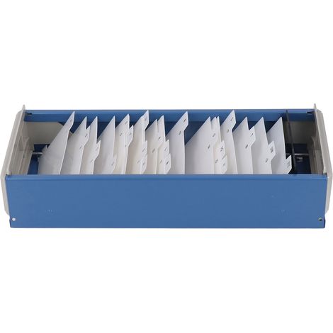 Porte-fiches, peut contenir 800 cartes de visite, organiseur de cartes de A à Z, avec un couvercle très transparent, bleu. (1/5)