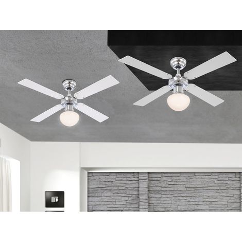 Deckenventilator Champion Silber 105 cm mit Licht (1/5)