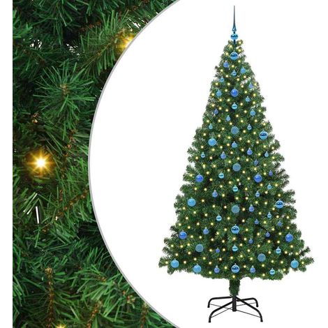 Sapin de Noël Arbre de Noël artificiel Vert 210 cm PVC, Acier et Plastique (1/5)