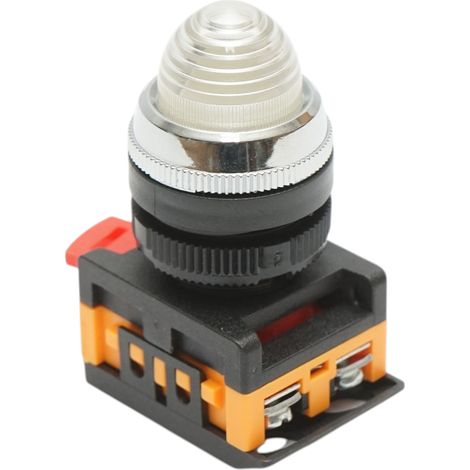 Lampada di segnalazione a LED bianca 220V AC 22mm Breckner Germany (1/5)