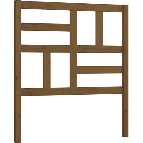 Maison Exclusive - Testiera per Letto ambra 106x4x104 cm in Legno Massello di Pino