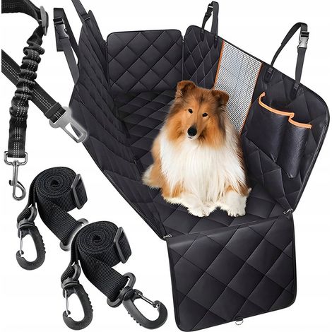 Tappetino per cani da auto, coprisedile universale per auto + cintura di sicurezza