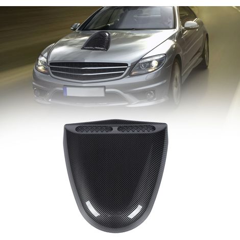 Coperture per prese d'aria sul cofano motore adatte a BMW Serie 1 E90, Audi A3 e Mercedes-Benz W117, realizzate in fibra di carbonio, dimensioni 35 cm x 32 cm.