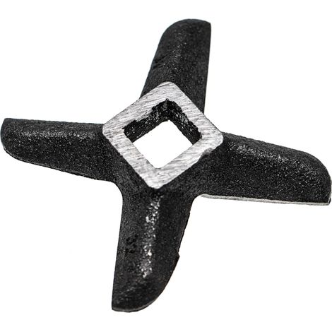 vhbw Cuchilla (en forma de cruz) para picadoras nº. 32, 15,1 x 15,1mm cuadrado, hierro fundido por ej. compatible con ADE, Caso, Fama, KBS, Porkert