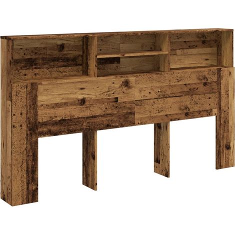 Maison Exclusive - Cabecero armario madera ingeniería envejecida
