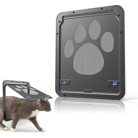 Chatiere pour Chien Chatieres pour Chat Facile à Installer Verrouillable Porte pour Animaux de Compagnie (29cm x 24cm) (1/5)